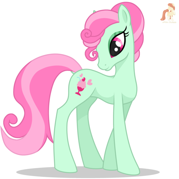 Size: 3250x3250 | Tagged: safe, artist:r4hucksake, derpibooru import, oc, oc:sundae d'elegance, earth pony, pony, female, image, mare, png, simple background, solo, transparent background