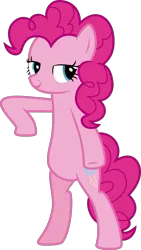 Size: 579x1024 | Tagged: safe, artist:terrebonnerobbi, derpibooru import, pinkie pie, earth pony, pony, bipedal, female, fresh princess and friends' poses, fresh princess of friendship, g4, image, mare, png, simple background, solo, transparent background