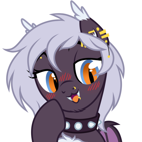 Size: 3000x3000 | Tagged: safe, artist:nika-rain, derpibooru import, oc, oc:distraction, bat pony, pony, bat pony oc, bat wings, bust, commission, cute, image, male, png, portrait, show accurate, solo, vector, wings