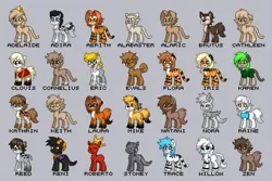 Size: 1197x798 | Tagged: safe, ponified, big cat, leopard, pony, snow leopard, pony town, basitin, braid, braided pigtails, clothes, cross species, crown, hairband, horns, image, jewelry, keidran, leopard print, no tail, png, regalia, shirt, smiling, tiger stripes, tongue out, twokinds, wings