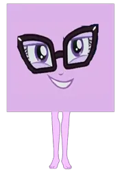 Size: 670x955 | Tagged: safe, derpibooru import, sci-twi, twilight sparkle, equestria girls, barefoot, cube, g4, image, legs, png, square, transformation