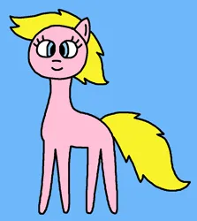 Size: 798x893 | Tagged: safe, artist:the-rainbow-nigga420, derpibooru import, shady, earth pony, pony, g1, 1000 hours in ms paint, blue background, closed mouth, cute, female, g1 shadybetes, g1 to g4, g4, generation leap, image, mare, ms paint, paint.net, png, simple background, smiling, solo