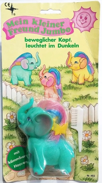 Size: 651x1166 | Tagged: safe, derpibooru import, elephant, g1, bootleg, german, image, jpeg