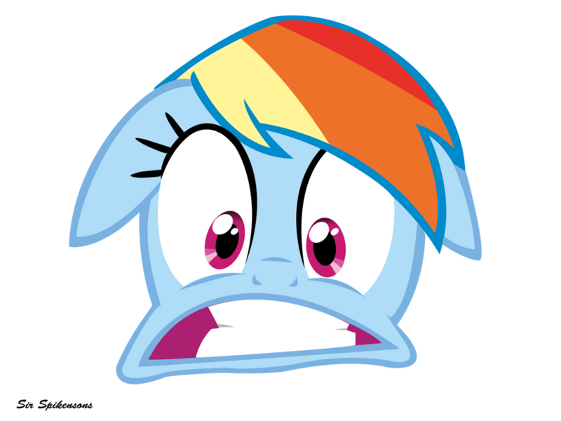 Size: 900x675 | Tagged: safe, artist:sirspikensons, derpibooru import, rainbow dash, pony, female, g4, head only, image, mare, png, rainbow dash is best facemaker, simple background, transparent background, vector