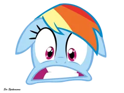 Size: 900x675 | Tagged: safe, artist:sirspikensons, derpibooru import, rainbow dash, pony, female, g4, head only, image, mare, png, rainbow dash is best facemaker, simple background, transparent background, vector