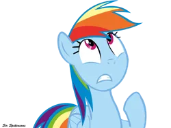 Size: 900x675 | Tagged: safe, artist:sirspikensons, derpibooru import, rainbow dash, pegasus, pony, sonic rainboom (episode), female, g4, image, mare, oh my gosh, png, simple background, solo, transparent background, vector