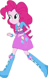 Size: 1548x2520 | Tagged: safe, derpibooru import, edit, edited screencap, editor:homersimpson1983, screencap, pinkie pie, human, equestria girls, background removed, female, g4, image, not a vector, png, solo