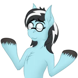 Size: 512x512 | Tagged: safe, artist:antonesko, ponerpics import, oc, unofficial characters only, pony, chest fluff, female, glasses, image, mare, png