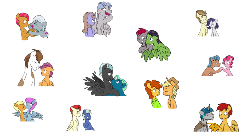 Size: 4440x2440 | Tagged: safe, artist:lilaclavender27, artist:moonlightthegriffon, derpibooru import, apple cobbler, applejack, cool star, crimson skate, empathy (character), flash magnus, gelato cone, geronimo, hayseed turnip truck, pinkie pie, pipsqueak, rarity, scootaloo, sky stinger, starburst (character), stygian, sudden shower, thunderlane, unnamed character, unnamed pony, earth pony, pegasus, pony, unicorn, alternate hairstyle, apple family member, babspoon, base used, chili cheese, compilation, crack shipping, female, folded wings, gay, horn, image, lilac custard, male, ms paint, png, rariseed, ship:scootasqueak, shipping, silverwing (character), simple background, skateonimo, stingerlane, straight, stygnus, void, white background, wings