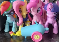 Size: 2491x1797 | Tagged: safe, derpibooru import, fluttershy, pinkie pie, princess cadance, rainbow dash, twilight sparkle, twilight sparkle (alicorn), alicorn, figure, guardians of harmony, image, irl, jpeg, photo, toy