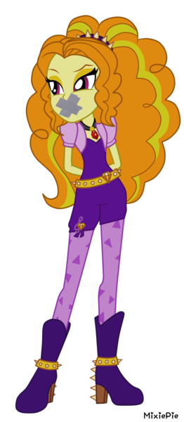 Size: 1673x3833 | Tagged: safe, derpibooru import, adagio dazzle, equestria girls, abuse, arm behind back, g4, gag, help me, image, png, tape, tape gag