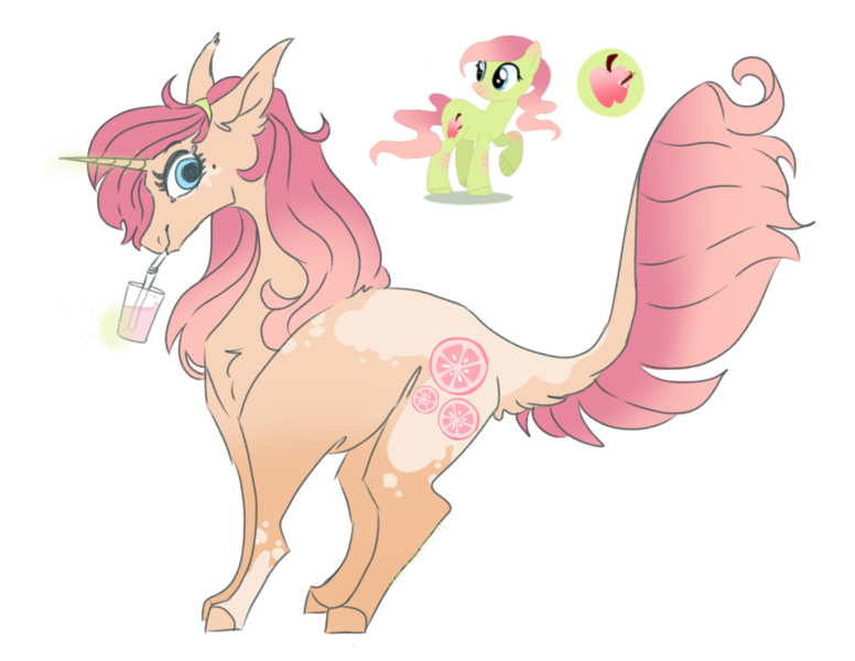 Size: 3300x2550 | Tagged: safe, artist:mellow-mare, derpibooru import, oc, oc:strawberry lemonade, pony, unicorn, female, horn, image, mare, png, simple background, solo, transparent background