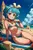 Size: 3072x4608 | Tagged: suggestive, ai content, banned from derpibooru, machine learning generated, prompter:drpeeper d fresa, cozy glow, equestria girls, bare legs, beach, beach towel, beautiful, belly button, blue bikini, blue hair, bracelet, breasts, clothes, curly hair, equestria girls-ified, female, finger to cheek, g4, grin, image, jewelry, jpeg, lolicon, looking at you, necklace, ocean, sand, sand castle, sexy, side-tie bikini, sky, small breasts, smiling, smiling at you, stupid sexy cozy glow, swimsuit, towel, underage, water