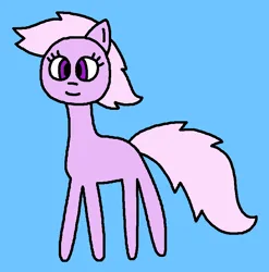 Size: 779x788 | Tagged: safe, artist:the-rainbow-nigga420, derpibooru import, lickety-split, earth pony, pony, g1, 1000 hours in ms paint, blue background, closed mouth, cute, female, g1 licketybetes, g1 to g4, g4, generation leap, image, mare, ms paint, paint.net, png, simple background, smiling, solo