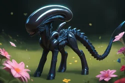 Size: 1920x1280 | Tagged: safe, ai content, derpibooru import, machine learning generated, prompter:sourceaddiction, stable diffusion, oc, ponified, unofficial characters only, alien, pony, xenomorph, alien (franchise), generator:pony diffusion v6 xl, image, png, solo