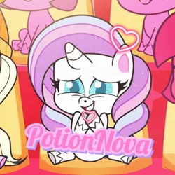 Size: 1080x1080 | Tagged: safe, derpibooru import, edit, buttershy, potion nova, pony, unicorn, my little pony: pony life, the great collide, spoiler:pony life s01e26, female, g4, horn, image, jpeg, mare