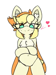 Size: 6000x8000 | Tagged: safe, artist:sodapop sprays, derpibooru import, oc, oc:sodapop sprays, unofficial characters only, pegasus, pony, semi-anthro, ankha zone, belly button, chest fluff, crossed arms, ear fluff, eye clipping through hair, heart, image, looking at you, looking down, looking down at you, meme, png, rough sketch, simple background, solo, transparent background