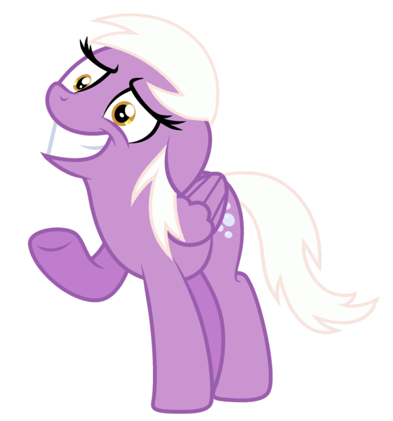 Size: 2053x2201 | Tagged: safe, artist:feather_bloom, artist:moonlightthegriffon, derpibooru import, grape soda, pegasus, pony, background pony, base used, forced smile, grin, image, png, raised hoof, smiling, solo