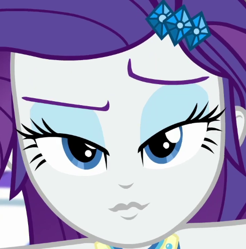 Size: 490x497 | Tagged: safe, derpibooru import, edit, edited screencap, screencap, rarity, human, camping must-haves, equestria girls, spoiler:eqg series (season 2), bedroom eyes, close-up, cropped, eyeshadow, female, g4, image, looking at you, makeup, my little pony equestria girls: better together, png, pouting