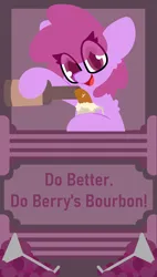 Size: 2957x5217 | Tagged: safe, artist:moony, ponerpics import, berry punch, berryshine, earth pony, pony, art pack:nuclear neighs and deco days, drink, female, food, glass, grapes, image, mare, paywall content, png, wine glass