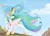 Size: 2000x1426 | Tagged: safe, artist:arcane-thunder, derpibooru import, princess celestia, alicorn, pony, atg 2024, big ears, cloud, crown, equestria flag, female, flag, g4, glow, glowing horn, hoof shoes, horn, image, jewelry, large wings, long mane, long tail, magic, mare, neck fluff, newbie artist training grounds, outdoors, peytral, png, princess shoes, raised hoof, regalia, sky, solo, tail, telekinesis, turned head, wind, windswept mane, windswept tail, wings