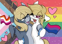 Size: 1695x1201 | Tagged: safe, artist:xxgirlscoutcookiexx, ponerpics import, oc, unofficial characters only, pony, female, image, jpeg, mare, pride flag, pride month