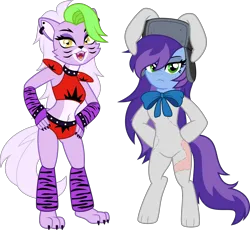 Size: 4346x4000 | Tagged: safe, artist:moliminous, ponerpics import, oc, oc:cher nobyl, unofficial characters only, pony, animal costume, bunny costume, clothes, costume, female, five nights at freddy's, five nights at freddy's security breach, furry, image, mare, png