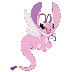 Size: 1500x1500 | Tagged: safe, artist:prixy05, derpibooru import, pipp petals, alien, g5, experiment, female, image, lilo and stitch, png, simple background, solo, species swap, transparent background, vector, wings