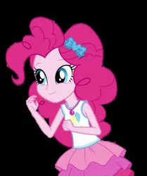 Size: 602x720 | Tagged: safe, artist:blockslikepl, derpibooru import, edit, edited screencap, screencap, pinkie pie, human, equestria girls, background removed, black background, female, g4, image, jpeg, simple background, solo