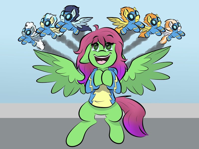 Size: 2048x1536 | Tagged: safe, artist:doodle-hooves, ponerpics import, oc, unofficial characters only, pony, female, image, jpeg, mare, wonderbolts