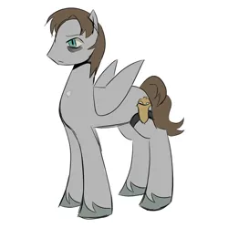 Size: 894x894 | Tagged: safe, artist:0liiver, derpibooru import, ponified, pegasus, pony, fbi, image, jpeg, peter strahm, saw (movie), scar, solo