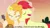 Size: 1280x720 | Tagged: safe, derpibooru import, edit, edited screencap, editor:jaredking779, screencap, bright mac, pear butter, earth pony, pony, g4, season 7, the perfect pear, caption, cowboy hat, disney, female, flower, flower in hair, guitar, hat, image, jpeg, male, mare, musical instrument, reference, robin hood, stallion, stetson, text