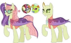 Size: 3510x2112 | Tagged: safe, artist:xxcheerupxxx, derpibooru import, moondancer, thorax, oc, changedling, changeling, changepony, hybrid, pony, female, glasses, image, king thorax, offspring, parent:moondancer, parent:thorax, png, simple background, transparent background