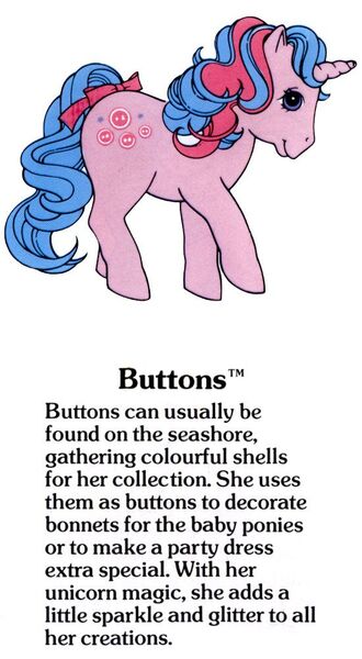 Size: 550x1000 | Tagged: safe, derpibooru import, official, buttons (g1), g1, g1 backstory, image, jpeg, my little pony fact file, simple background, solo, white background