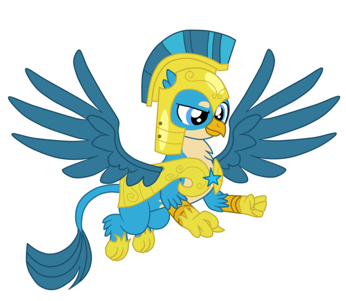 Size: 2390x2077 | Tagged: safe, artist:gmaplay, derpibooru import, gallus, gryphon, the last problem, armor, image, older, older gallus, png, royal guard, royal guard gallus, solo