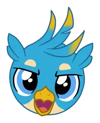 Size: 433x532 | Tagged: safe, artist:gmaplay, derpibooru import, gallus, gryphon, head, image, only head, png, solo, stiker