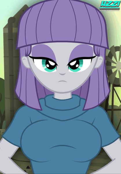 Size: 1394x2000 | Tagged: questionable, artist:uzzi-ponydubberx, maud pie, equestria girls, g4, animated, areola, big breasts, blushing, braless, breasts, busty maud pie, clothes, exposed breasts, female, flashing boobs, gif, image, looking at you, nipples, nudity, patreon, patreon logo, shirt, shirt lift, smiling, smiling at you, solo, solo female, stupid sexy maud pie, titty drop, undressing, when she smiles