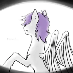 Size: 1417x1417 | Tagged: safe, artist:pain-jam-cookie, derpibooru import, oc, oc:morning glory (project horizons), unofficial characters only, pegasus, pony, fallout equestria, fallout equestria: project horizons, fanfic art, image, jpeg, solo