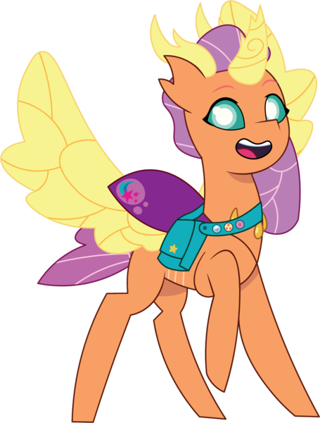 Size: 1045x1377 | Tagged: safe, artist:prixy05, derpibooru import, sunny starscout, changedling, changeling, g5, my little pony: tell your tale, changedlingified, female, image, png, satchel, simple background, solo, species swap, transparent background, vector