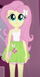 Size: 490x936 | Tagged: safe, artist:qbert2kcat, derpibooru import, fluttershy, equestria girls, g4, boots, clothes, high heel boots, image, jpeg, polka dot socks, shirt, shoes, skirt, socks, solo