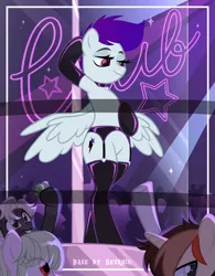 Size: 3892x5001 | Tagged: safe, artist:ramixe dash, derpibooru import, oc, oc:lightning stars, unofficial characters only, pegasus, pony, semi-anthro, g4, g5, base used, g5 to g4, generation leap, gradient mane, image, jpeg, male, signature, solo, spread wings, stallion, wings