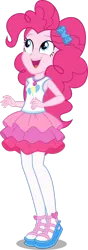 Size: 1024x2905 | Tagged: safe, artist:alandssparkle, derpibooru import, pinkie pie, human, equestria girls, g4, equestria girls specials, female, image, my little pony equestria girls: rollercoaster of friendship, open mouth, png, simple background, solo, transparent background, vector