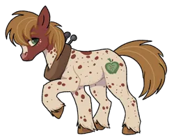 Size: 1050x843 | Tagged: safe, artist:galacticjaguar, derpibooru import, big macintosh, earth pony, pony, g4, blaze (coat marking), coat markings, facial markings, image, looking at you, male, png, raised hoof, simple background, solo, stallion, transparent background