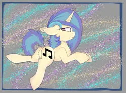 Size: 2700x2000 | Tagged: safe, artist:psychotix, derpibooru import, vinyl scratch, unicorn, g4, aside glance, dock, featureless crotch, floppy ears, horn, image, looking at you, lying down, png, prone, raised tail, resting, sideways glance, tail, unicorn horn