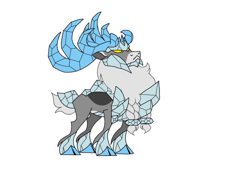 Size: 1414x1000 | Tagged: safe, artist:zetikoopa, derpibooru import, deer, reindeer, them's fightin' herds, armor, community related, crystal, image, male, png, stronghoof hoofstrong (tfh)