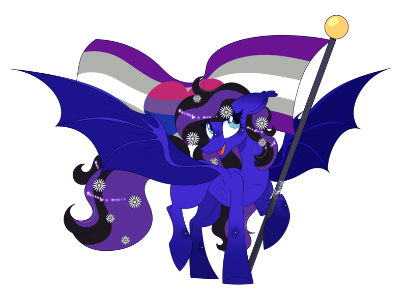 Size: 4600x3298 | Tagged: safe, artist:angellightyt, derpibooru import, oc, unofficial characters only, bat pony, pony, bat pony oc, bat wings, commission, image, png, pride, pride flag, simple background, solo, transparent background, wings, ych result