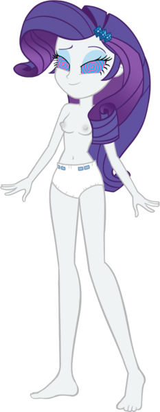 Size: 601x1550 | Tagged: questionable, artist:invisibleink, artist:tylerajohnson352, derpibooru import, rarity, human, equestria girls, g4, brainwashed, brainwashing, breasts, cute, diaper, hypnosis, hypnotized, image, nipples, non-baby in diaper, nudity, png, simple background, swirly eyes, transparent background