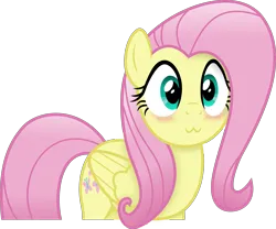 Size: 3027x2514 | Tagged: safe, artist:anime-equestria, derpibooru import, fluttershy, pegasus, pony, g4, :3, blushing, cute, female, image, mare, png, simple background, solo, transparent background, vector, wings