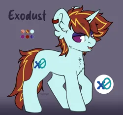 Size: 2577x2404 | Tagged: safe, artist:spoopygander, derpibooru import, oc, oc:exodust, pony, unicorn, horn, image, png, solo