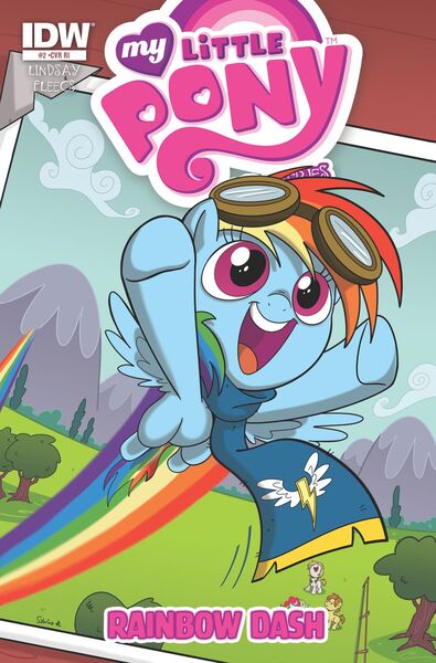 Size: 988x1500 | Tagged: safe, artist:sibsy, derpibooru import, idw, official, rainbow dash, oc, oc:mandopony, pegasus, pony, g4, comic, comic cover, cover, cover art, female, filly, filly rainbow dash, foal, image, jpeg, mare, micro-series #2, my little pony logo, my little pony micro-series, not a penis, not what it looks like, official comic, open mouth, open smile, smiling, snowdrop (g4), solo focus, underhoof, unfortunate design, variant cover, younger